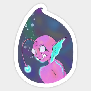 Deep Sea Mermaid Sticker